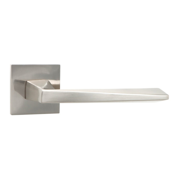 Ручки дверные NEODECO Feldspar EN никель от магазина ЛесКонПром.ру