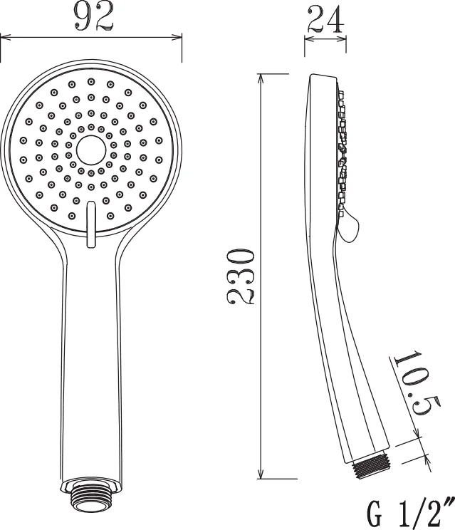 Душевая лейка Olive'S D013 от магазина ЛесКонПром.ру