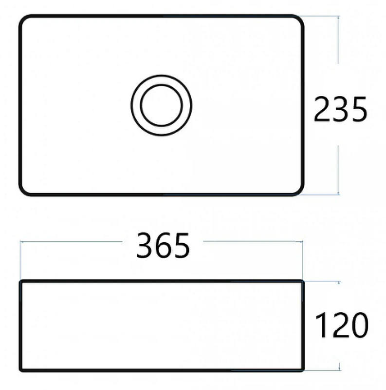 Раковина-чаша CeramaLux 36 6230MB Черная матовая от магазина ЛесКонПром.ру