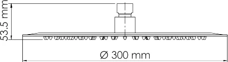 Верхний душ Wasserkraft Mindel A161 от магазина ЛесКонПром.ру