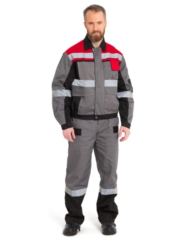 КОСТЮМ "ВИВАТ" (сер.+черн.+красный) от магазина ЛесКонПром.ру