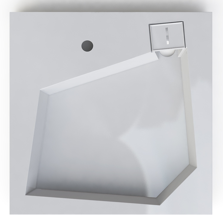 Раковина Altasan Quadro 60x60 UPP60QUADROs на стиральную машину Белая от магазина ЛесКонПром.ру