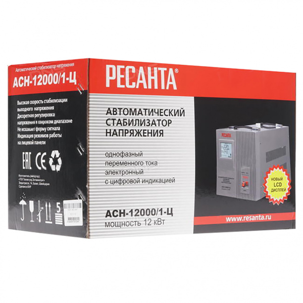 Стабилизатор Ресанта 12 кВт от магазина ЛесКонПром.ру