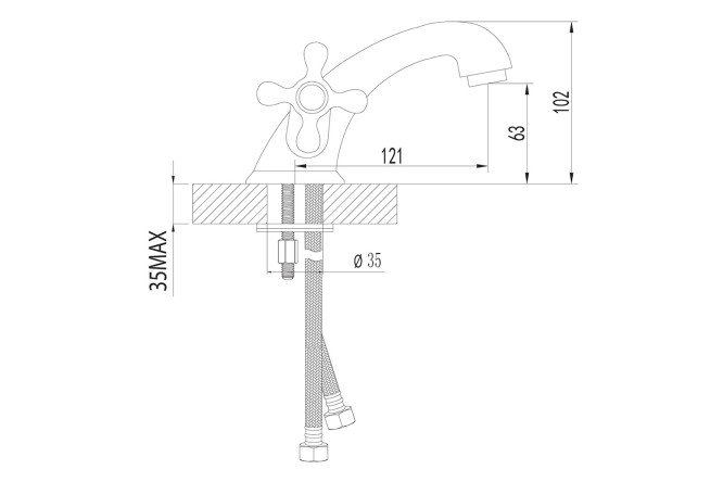 Смеситель для раковины LEMARK Standard 80440901 от магазина ЛесКонПром.ру