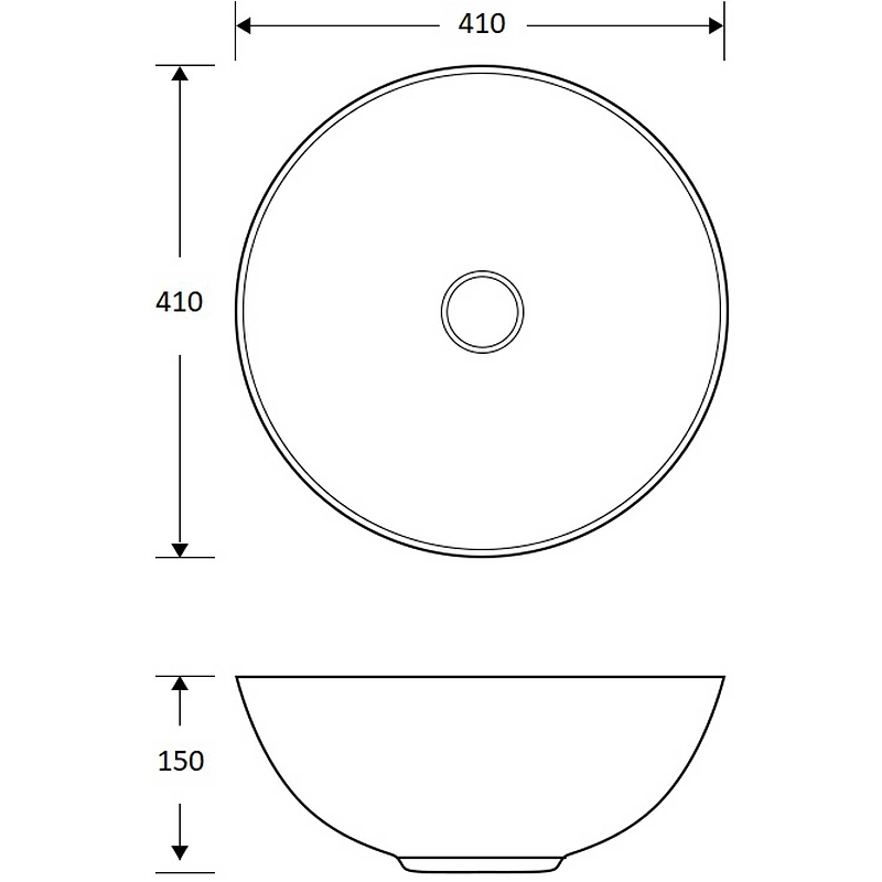 Раковина-чаша Mira 41 MR-4141 Белая от магазина ЛесКонПром.ру