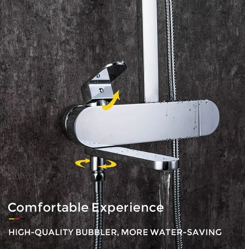 Душевая система Gappo G83 G2483 Хром от магазина ЛесКонПром.ру