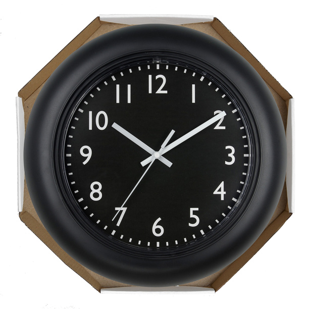 Часы настенные круглые Индастри d30 см черные от магазина ЛесКонПром.ру