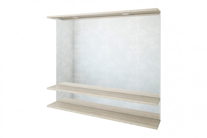 Зеркало с полкой Sanflor Бруно  80353132 от магазина ЛесКонПром.ру