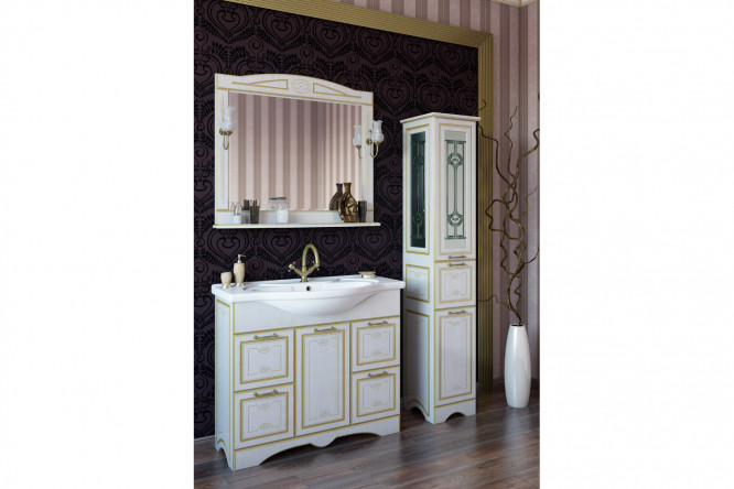 Зеркало с полкой Sanflor Адель 80353298 от магазина ЛесКонПром.ру