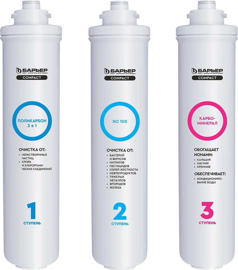 Комплект картриджей Барьер Compact Osmo 100M Р272Р03 от магазина ЛесКонПром.ру