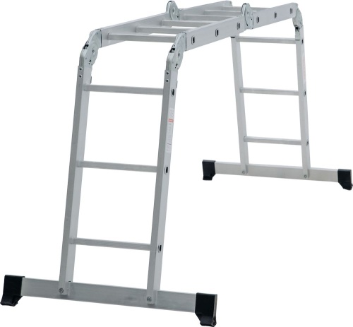 Алюминиевая четырехсекционная лестница-трансформер 340 мм NV1320 НОВАЯ ВЫСОТА 2Х4+2Х5 арт.1320245 от магазина ЛесКонПром.ру
