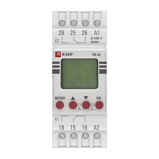 Таймер электронный астрономический на DIN-рейку EKF от магазина ЛесКонПром.ру