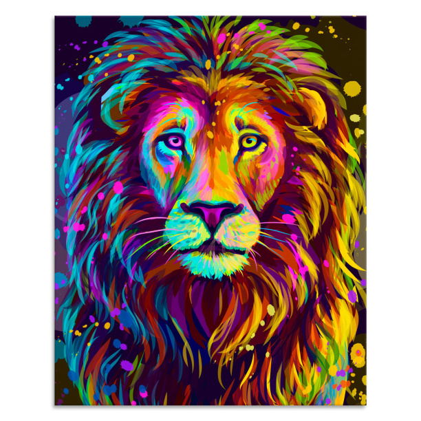 Канвас 40х50 см Лев от магазина ЛесКонПром.ру