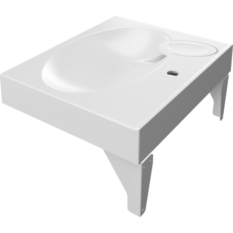 Раковина Paola Liguria 60x50 на стиральную машину Белая глянцевая от магазина ЛесКонПром.ру