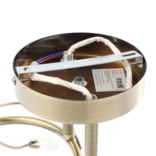 Люстра NEODECO Ариста 2х60 Вт Е27 бронза от магазина ЛесКонПром.ру