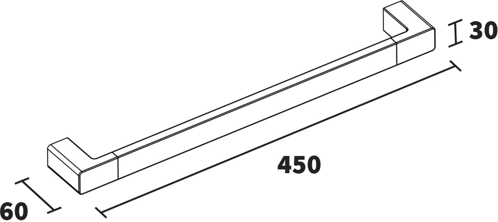 Полотенцедержатель Koin Nex NEX210 45 см от магазина ЛесКонПром.ру