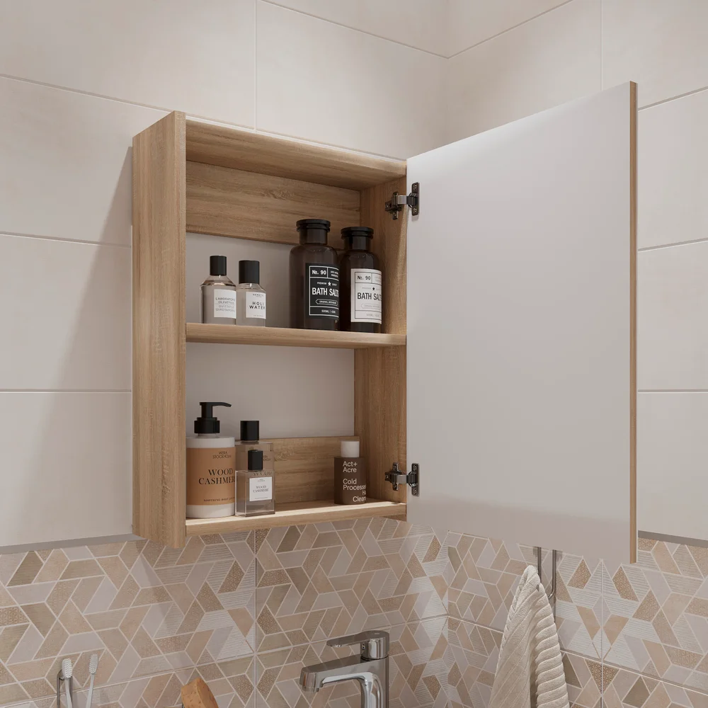 Зеркало-шкаф DIWO Архангельск 40 дуб сонома от магазина ЛесКонПром.ру