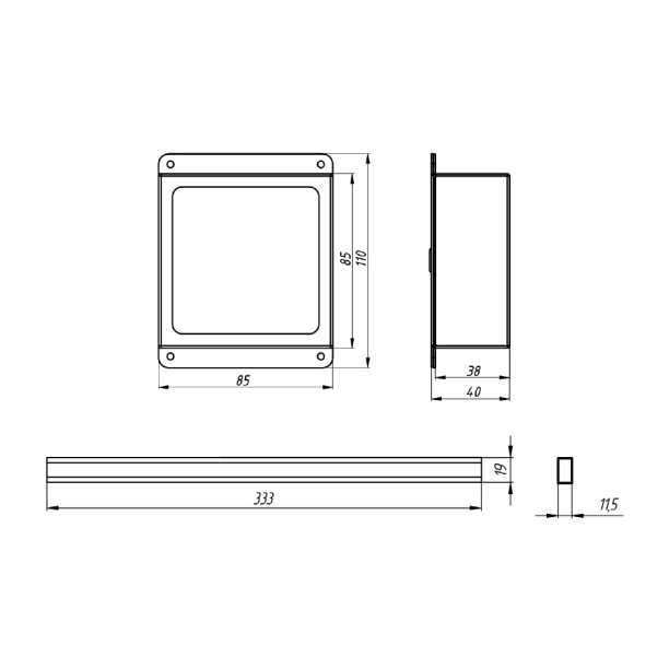 Светильник Navigator ДПО 2хТ8 1200 мм IP20 от магазина ЛесКонПром.ру