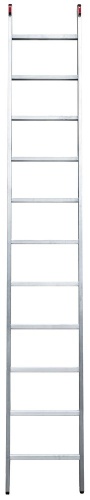Лестница алюминиевая односекционная приставная индустриальная Новая Высота  1х11 арт. 5210111 от магазина ЛесКонПром.ру