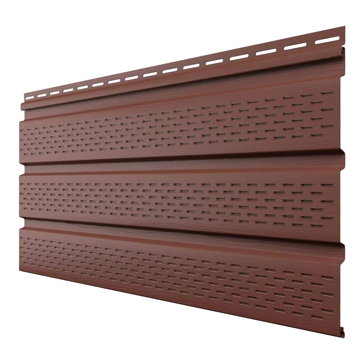 Софит ТЕХНОНИКОЛЬ полностью перфорированный Каштан, 3 м от магазина ЛесКонПром.ру