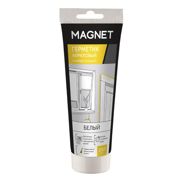Акриловый герметик MAGNET 250 мл белый от магазина ЛесКонПром.ру