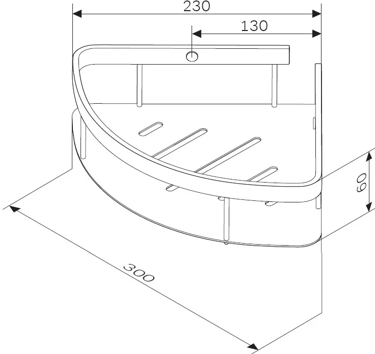 Полка AM.PM Sense L A7454100 хром от магазина ЛесКонПром.ру