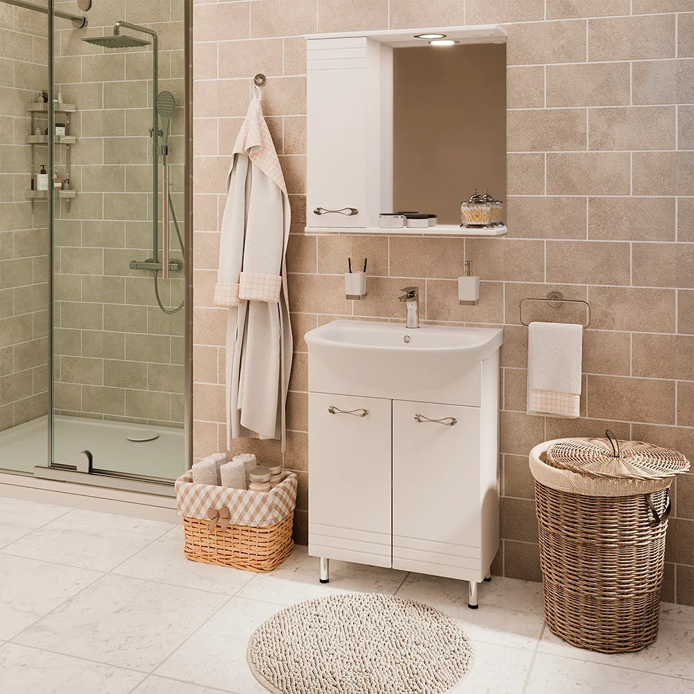 Зеркало Emmy Рио 60 L, с подсветкой от магазина ЛесКонПром.ру