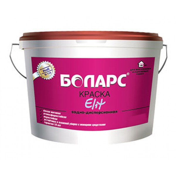 Краска Боларс Элит супербелая, 7 кг от магазина ЛесКонПром.ру
