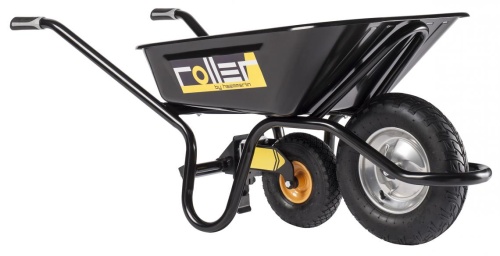 Тачка с выдвигающимся доп. колесом Haemmerlin Roller 100 л, окрашенный кузов, пневмо колесо-втулка, 305580200 от магазина ЛесКонПром.ру