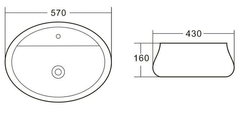 Раковина BelBagno 57 BB1399 Белая от магазина ЛесКонПром.ру