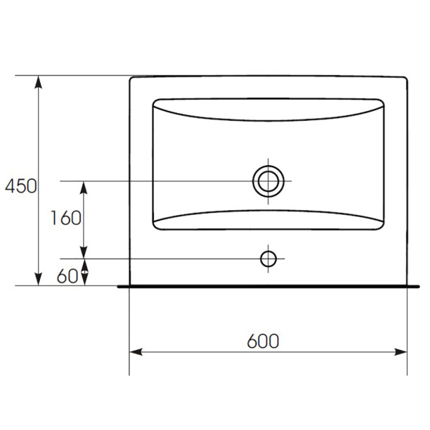 Раковина Cersanit COMO 60 см от магазина ЛесКонПром.ру