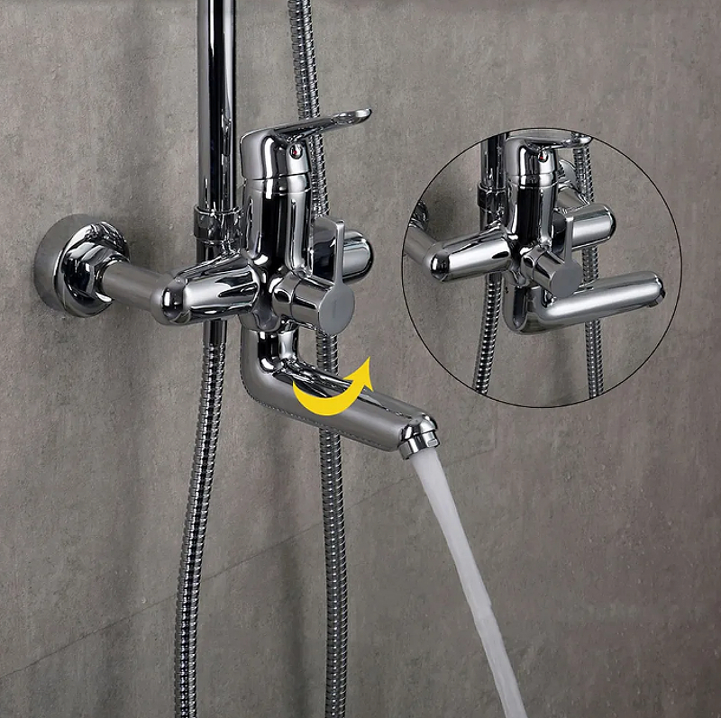 Душевая система Frap H17 F2417 Хром от магазина ЛесКонПром.ру