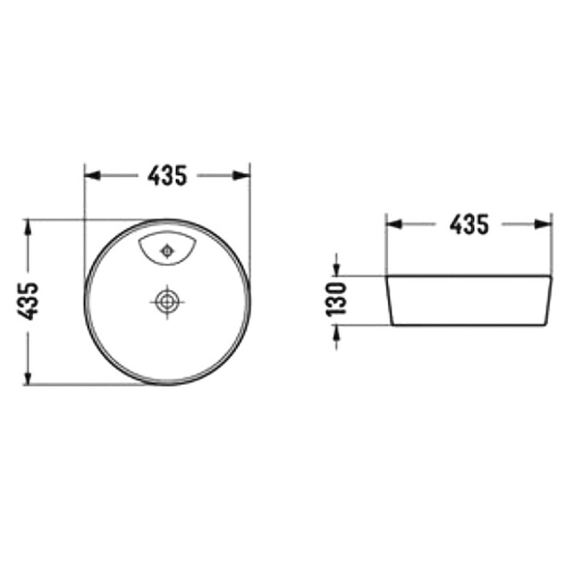Раковина-чаша Bond 43 S03-430 Белая глянцевая от магазина ЛесКонПром.ру
