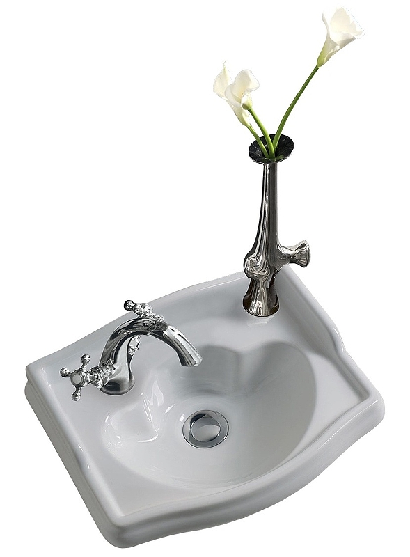 Раковина Kerasan Retro 41 103301*1 sx Белая от магазина ЛесКонПром.ру