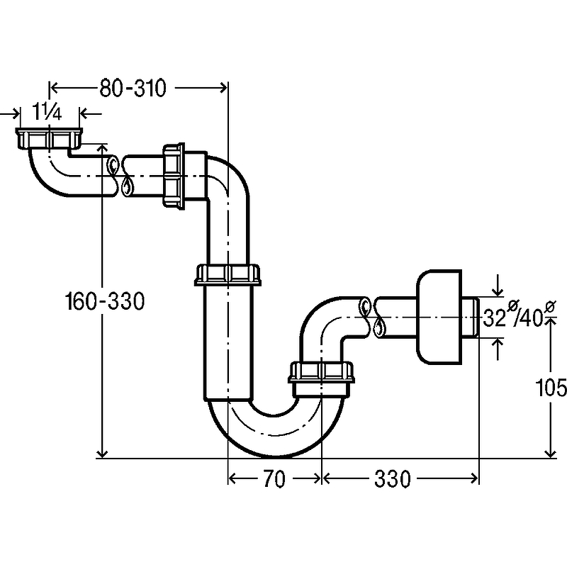 Сифон для раковины Viega 5729 606220 Белый от магазина ЛесКонПром.ру