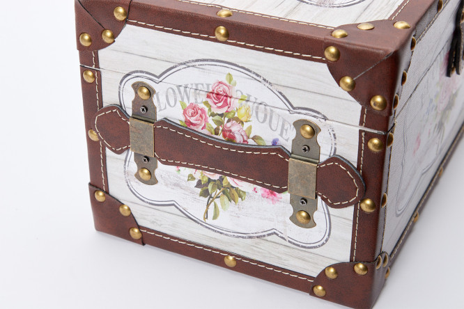 Сундук Нежный букет 35x18x21 см 80435182 от магазина ЛесКонПром.ру