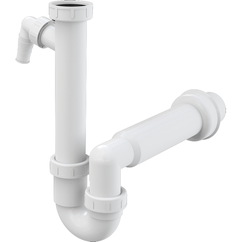 Сифон для кухонной мойки Alcaplast A81-DN50 Белый от магазина ЛесКонПром.ру