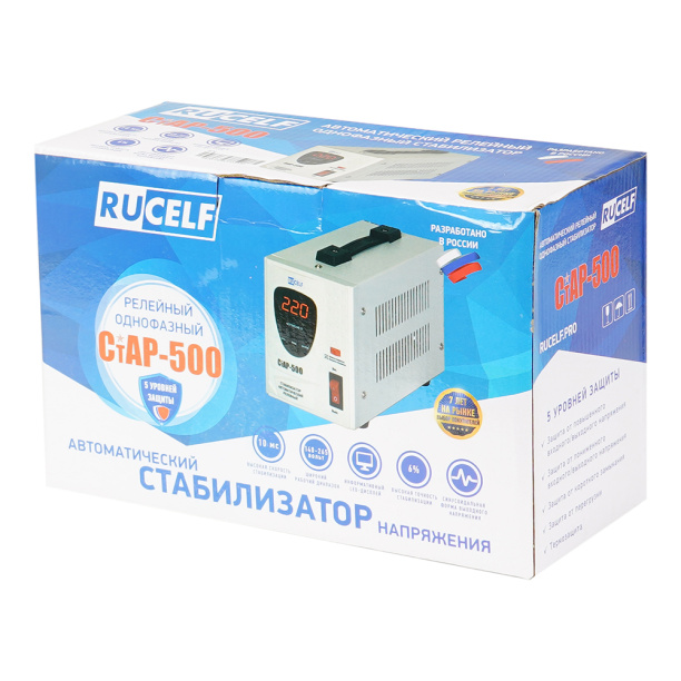 Стабилизатор Rucelf СтАР 0,5 кВА от магазина ЛесКонПром.ру