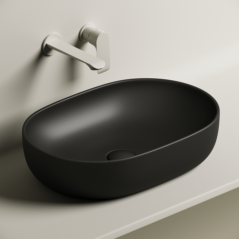 Раковина-чаша Ceramica Nova Element 60 CN6047MB Черная матовая от магазина ЛесКонПром.ру