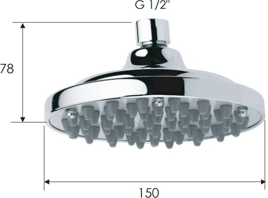 Верхний душ Remer 35315X от магазина ЛесКонПром.ру