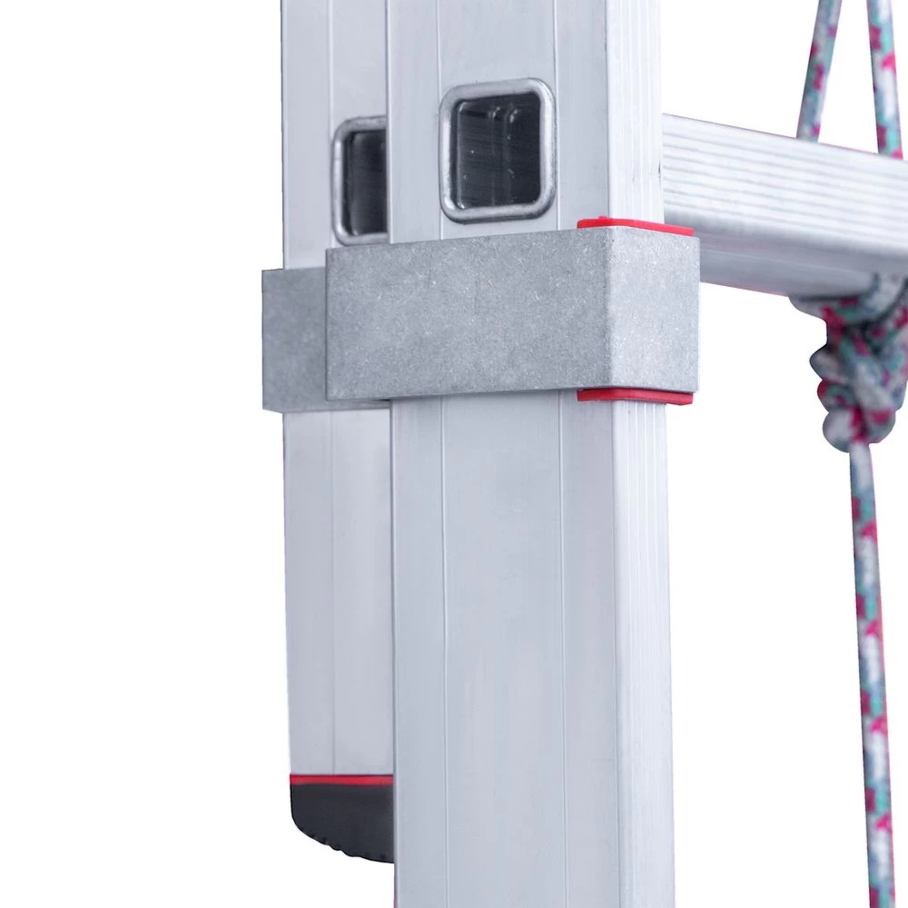 Лестница алюминиевая двухсекционная индустриальная с тросом Новая Высота 2х20 арт. 5240220 от магазина ЛесКонПром.ру