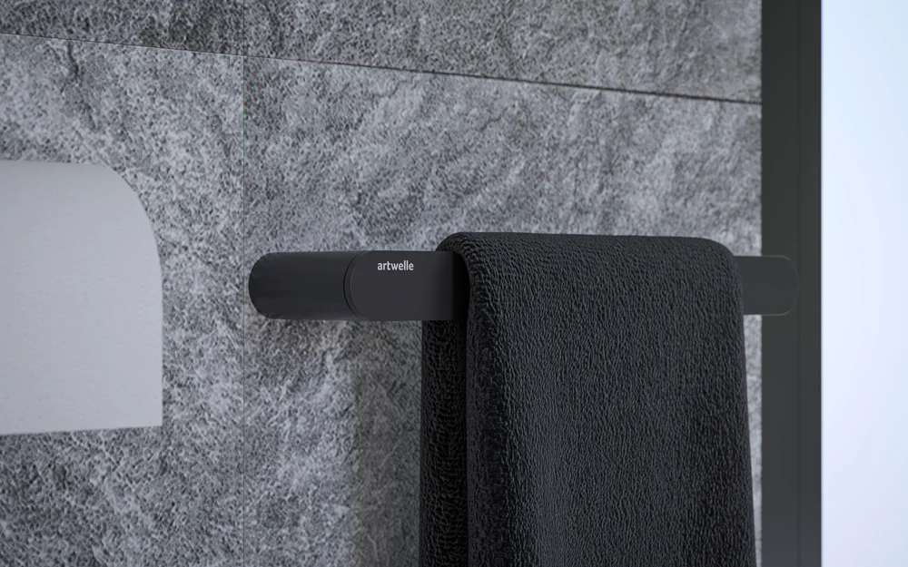 Полотенцедержатель Artwelle Schwarz 7713 черный от магазина ЛесКонПром.ру