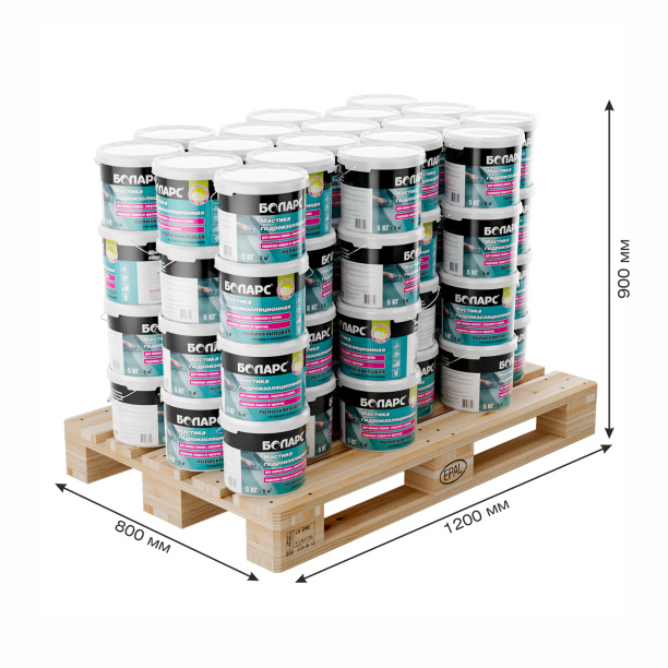 Гидроизоляция обмазочная БОЛАРС полиакриловая 5 кг от магазина ЛесКонПром.ру