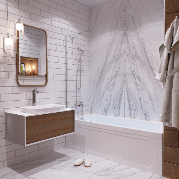 Акриловая ванна 1ACReal Мадрид 170х95х45 см левая от магазина ЛесКонПром.ру