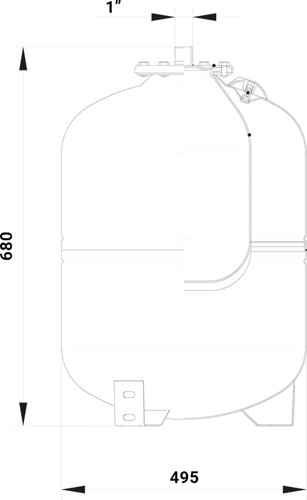 Расширительный бак отопления Axis WRV 100 от магазина ЛесКонПром.ру