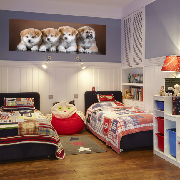 Фотообои бумажные Милая компания 272х97 см от магазина ЛесКонПром.ру