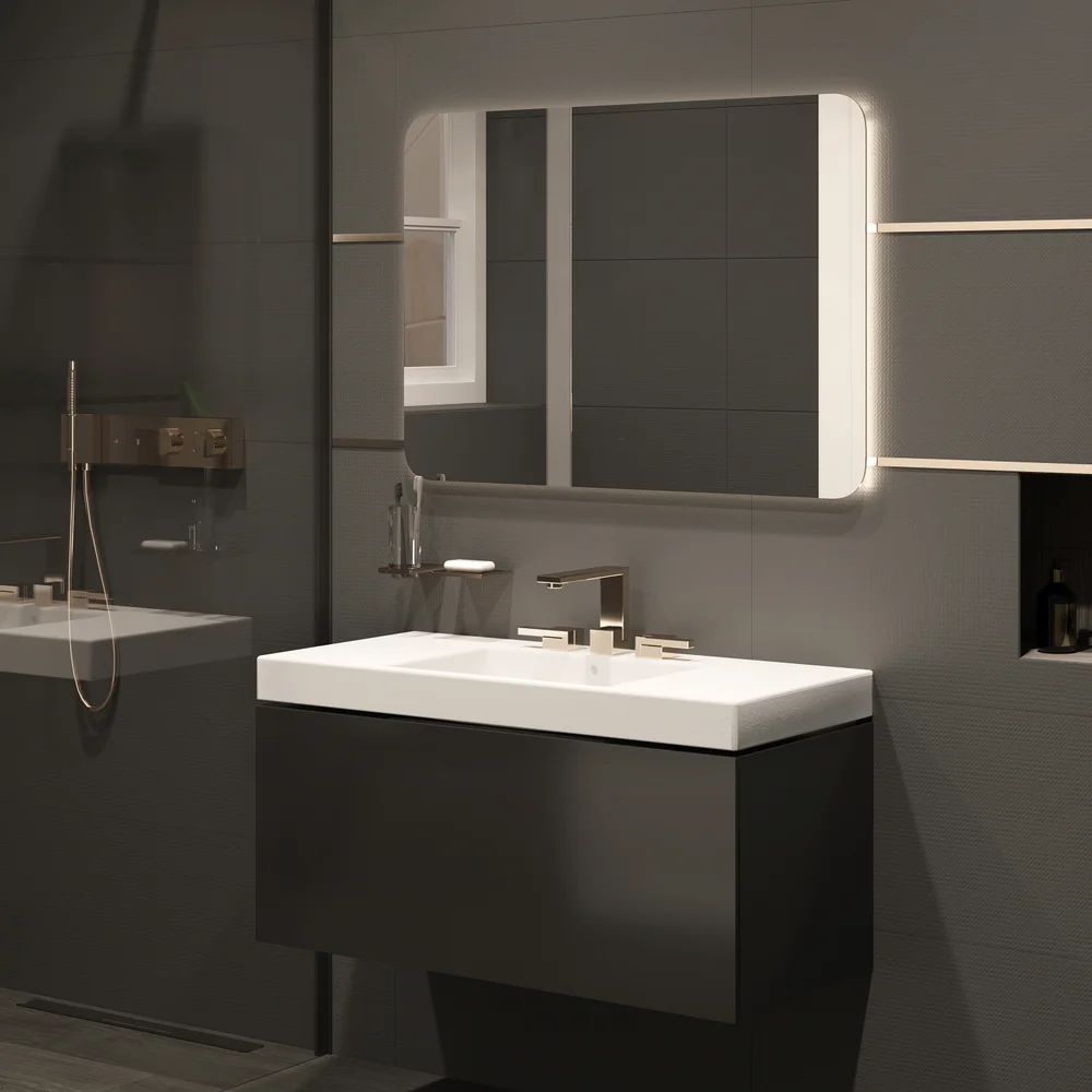 Зеркало DIWO Кострома 100 с подсветкой от магазина ЛесКонПром.ру