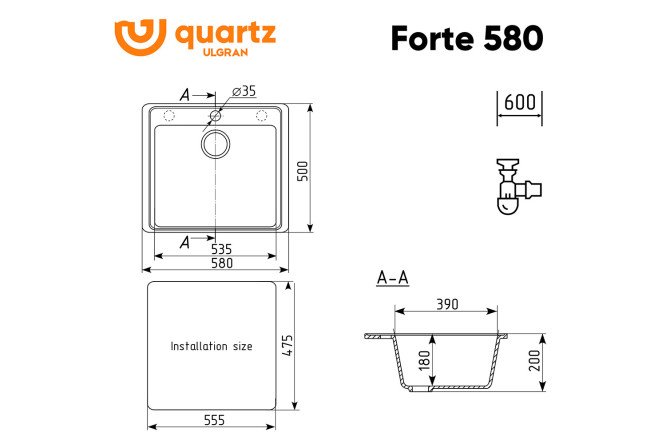 Мойка Forte 80531960 от магазина ЛесКонПром.ру