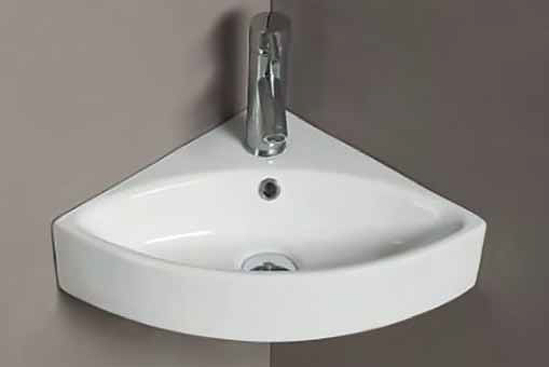 Раковина CeramaLux 50 78378 угловая Белая глянцевая от магазина ЛесКонПром.ру