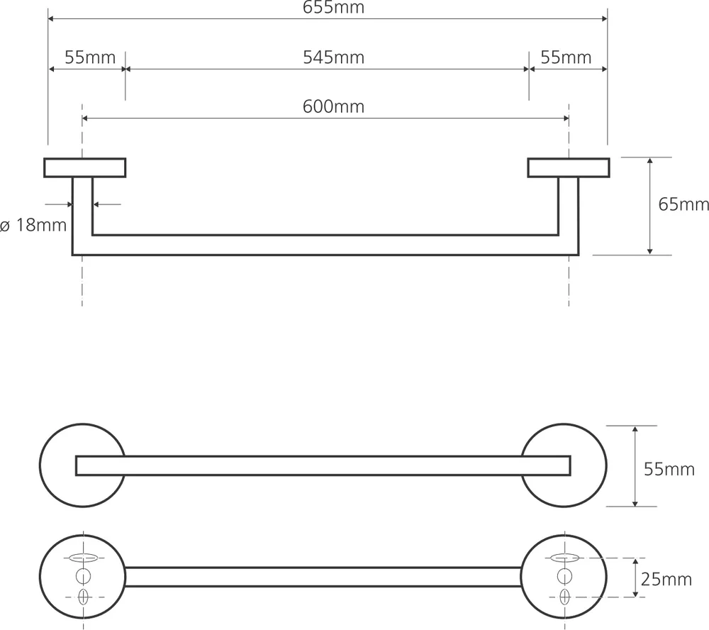 Полотенцедержатель Bemeta Omega 104204042 от магазина ЛесКонПром.ру